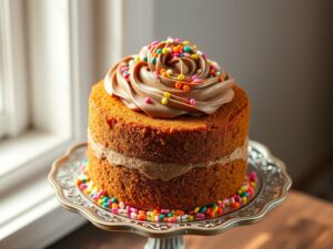 Bolo de Cenoura com Cobertura de Chocolate Cremoso