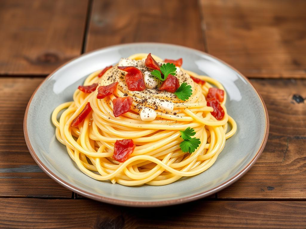 Spaghetti à Carbonara com Pancetta