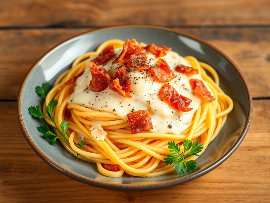 Spaghetti à Carbonara com Pancetta