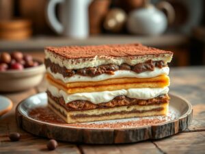 Tiramisu Clássico com Café e Cacau